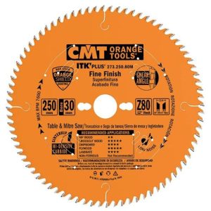 Sierra circular ITK-Plus CMT Ø250x2,4x30 Z80 10ºATB+8ºAxial