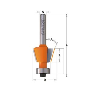 Fresa para biselar y perfilar con rodamiento antibloqueo CMT 7/809.016