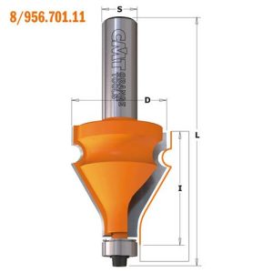Fresa para cantos de mesa y pasamano CMT 8/956.601-701-702