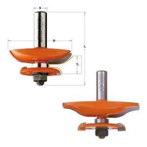 Fresa para puertas con perfil de encastre CMT 8/990