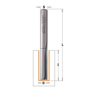 Fresa corte recto CMT 812 serie larga MANGO Ø6,35mm