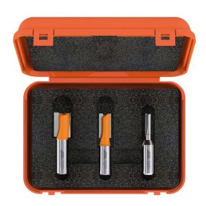 Estuche de 3 fresas de corte recto CMT 811.001/501