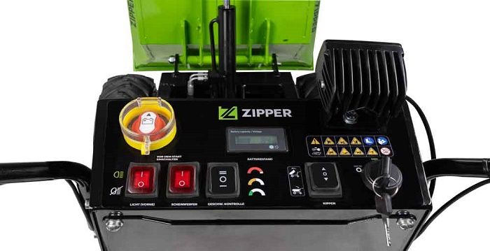 Mini dumper a batería con ruedas ZIPPER ZI-ED500 - Imagen 5