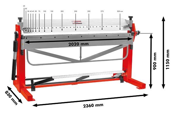 Plegadora manual Holzmann AKM 2020 - Imagen 3