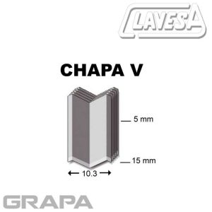 Grapa en "V"