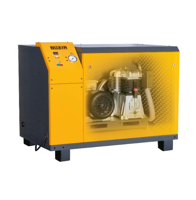 Compresor de pistón insonorizado Nuair AIRSIL 2 NB5/5 FT (5,5Hp) - Imagen 2