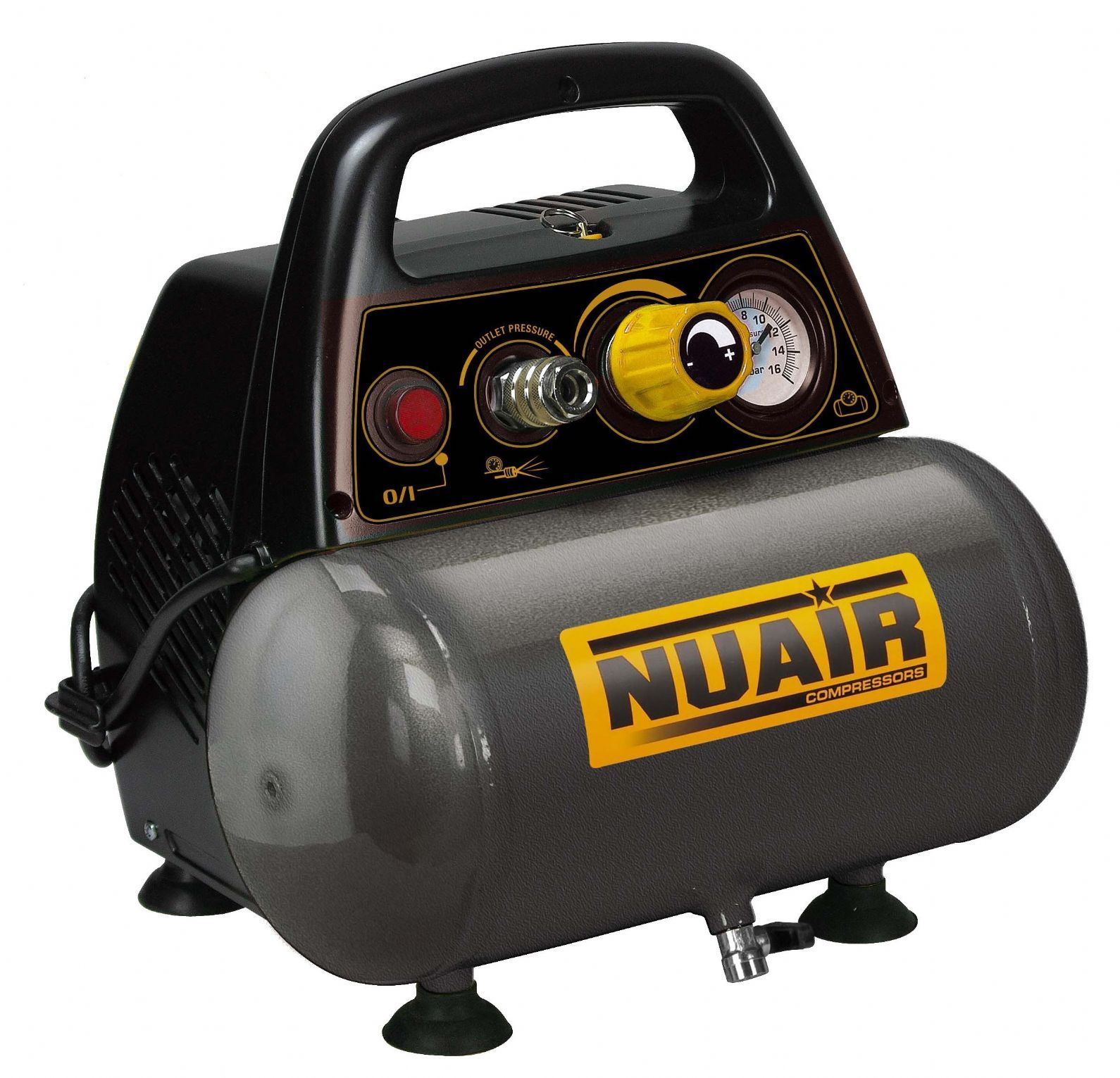 Compresor de pistón NEW VENTO OL195 Nuair (1,5Hp/6L) (sin aceite) - Imagen 2