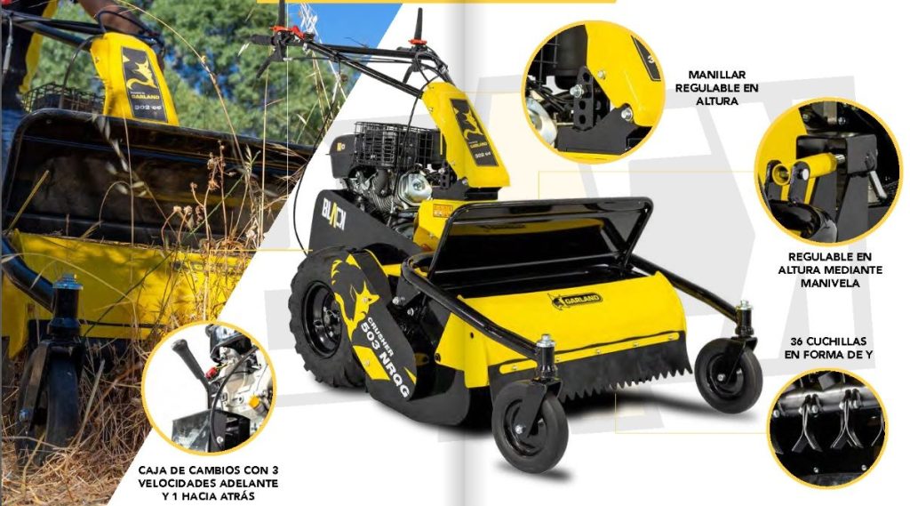 Todo lo que debes saber sobre la desbrozadora de martillo Garland CRUSHER 503NRQG