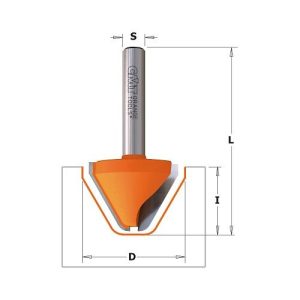 Fresa para letras 60º CMT