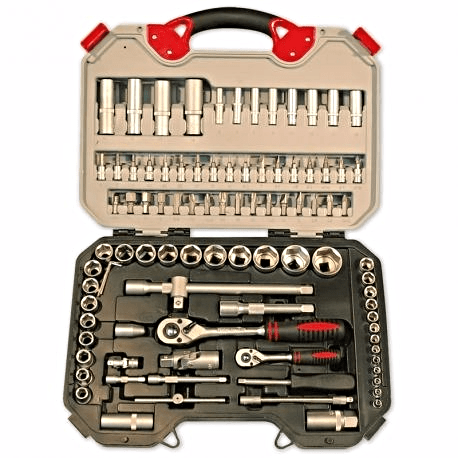 Juego carracas y vasos 1/2"-1/4" Clavesa 94 piezas