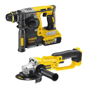 KIT Martillo electroneumático sin escobillas + Amoladora DeWALT CPROF393 (18V)