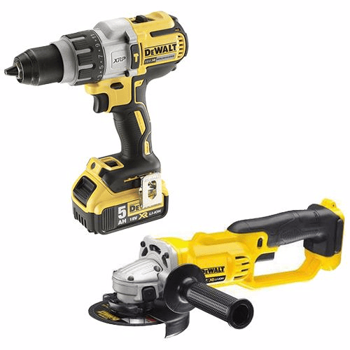 KIT Taladro Percutor + Amoladora DeWALT CPROF136 (18V)