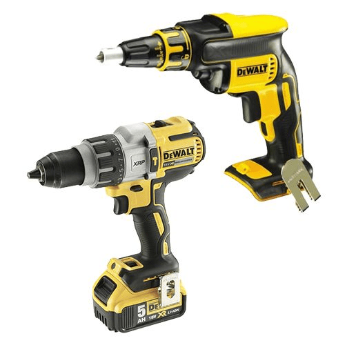 KIT Taladro Percutor + Atornillador Estructura Metálica sin escobillas DeWALT CPROF399 (18V)