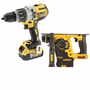 KIT Taladro Percutor + Martillo electroneumático DeWALT CPROF137 (18V)