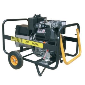 Motosoldadora de diesel AYERBE AY-280 DC (5Kva/230V) Motor LOMBARDINI