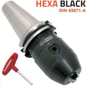 Portabrocas con cono integrado y llave hexagonal HEXA-BLACK DIN-69871 A Llambrich