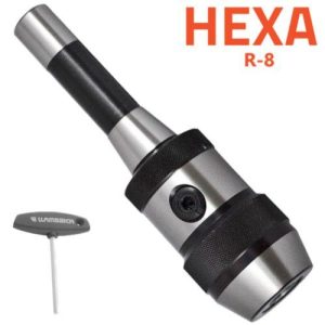 Portabrocas de precisión con cono integrado y llave hexagonal HEXA-SYSTEM R-8 Llambrich
