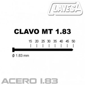 Clavo 1.8 acero MT con cabeza (MINI-TN)