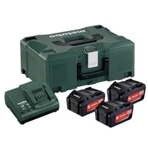 Set Básico 3 x 4,0Ah 18V + Cargador ASC 30-36V Metabo