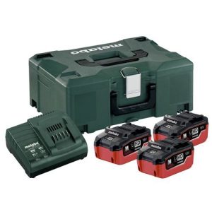Set Básico 3xLiHD 5,5Ah + Cargador ASC 145 Metabo
