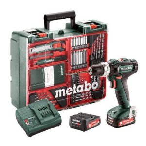 Taladro atornillador percutor Metabo PowerMaxx SB SET (12V/2,0Ah)